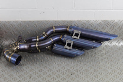 MV Augusta Brutale/Dragster MV Special Products Blue Titanium Exhaust