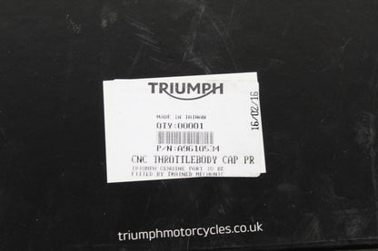 Triumph Bonneville, Thruxton, and Scrambler CNC Throttlebody Cap Pair