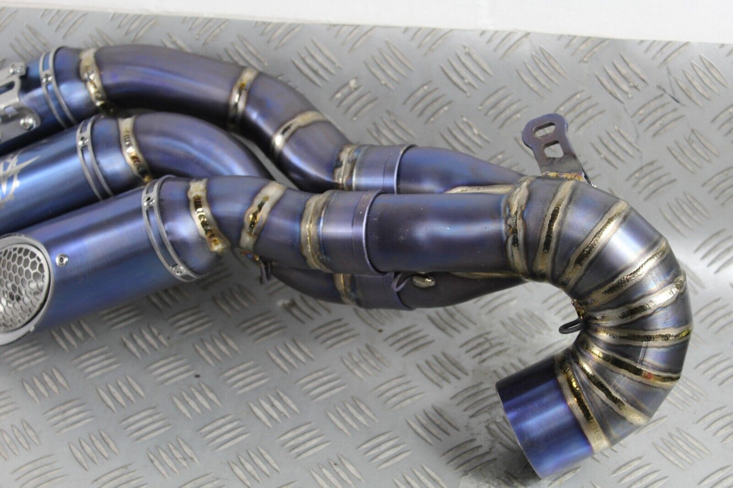 MV Augusta Brutale/Dragster MV Special Products Blue Titanium Exhaust