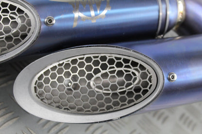 MV Augusta Brutale/Dragster MV Special Products Blue Titanium Exhaust