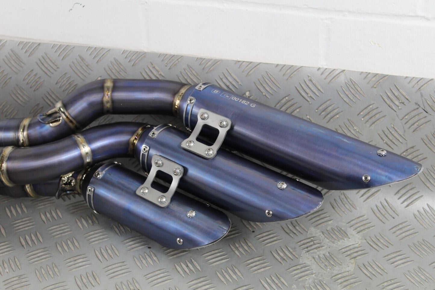 MV Augusta Brutale/Dragster MV Special Products Blue Titanium Exhaust