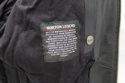 Norton Legend Leather Riding Motorcycle Jacket - Large