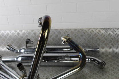 Triumph OEM Bonneville Pea Shooter Exhaust Silencers And Header Pipes