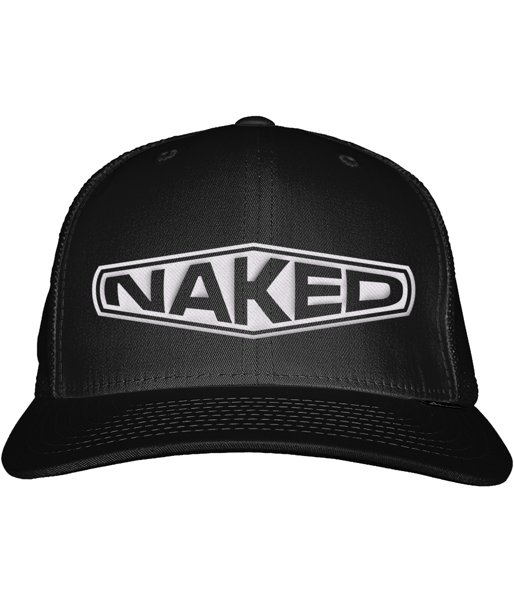 Naked Snapback Trucker Cap - Black